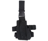 Кобура на бедро GFC Tactical с подсумком для магазина - черная (37158)