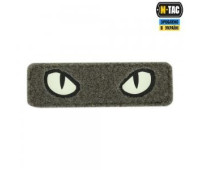 Шеврон PATCH M-Tac нашивка Cat Eyes (Type 2) Laser Cut Ranger Green/GID (51350023 )