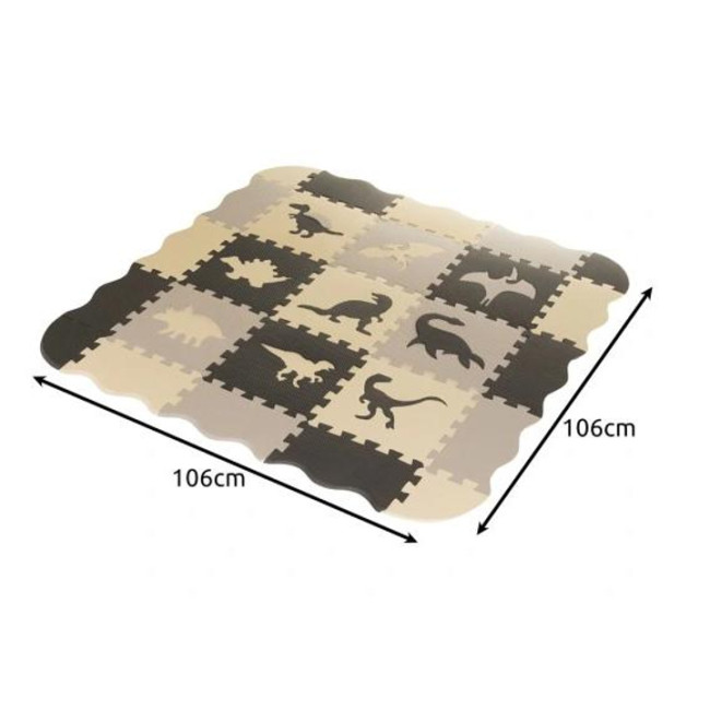 Мягкий коврик-пазл для детей «Динозавры» 106?106 см