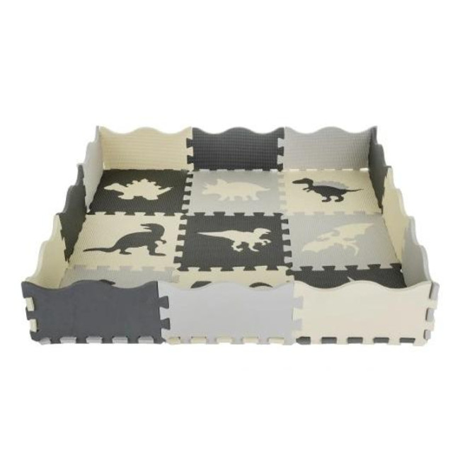 Мягкий коврик-пазл для детей «Динозавры» 106?106 см