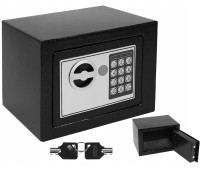 Сейф Malatec S8799 (26101) с электронным кодом и ключом 23 x 17,5 x 17 см для дома офиса отеля