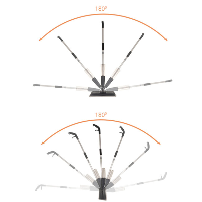 Швабра для прибирання з розпилювачем Ruhhy мікрофібра 41 см ємність 600 мл + 2 серветки (26152)