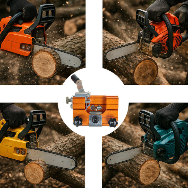 Ручной точильный станок для заточки цепей Bigstren всех видов цепной пилы без демонтажа цепи (26297)