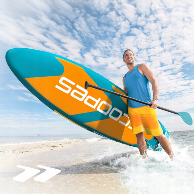 Надувная SUP доска Scoopes Velo 350 см с веслом, сиденьем, насосом и полным комплектом аксессуаров (112754)