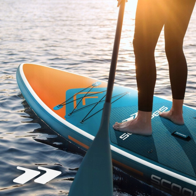 Надувная SUP доска Scoopes Velo 350 см с веслом, сиденьем, насосом и полным комплектом аксессуаров (112754)