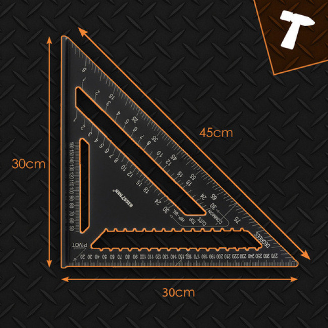 Плотницкий угольник 30x30 см Bigstreen 25874