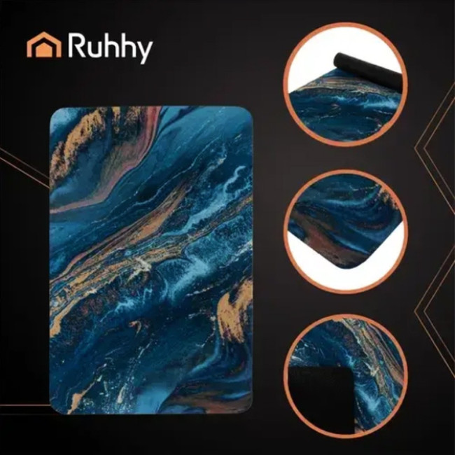 Коврик для ванної кімнати RUHHY 25958 антислизький швидковисихаючий 80х50 см