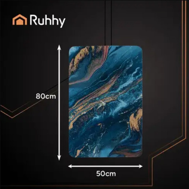 Коврик для ванної кімнати RUHHY 25958 антислизький швидковисихаючий 80х50 см