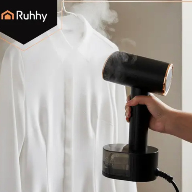 Отпариватель для одежды вертикальный Ruhhy 26339 Black 2 кВт ручной паровой утюг для дома 3 уровня пара сенсорное управление + насадка щетка