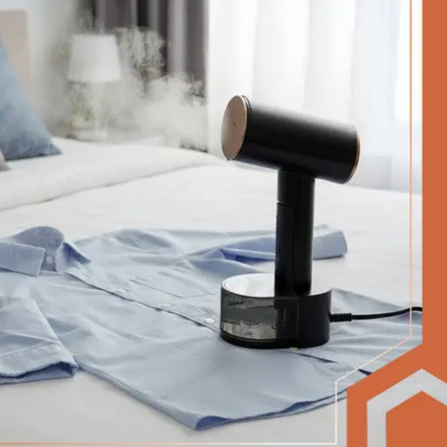 Отпариватель для одежды вертикальный Ruhhy 26339 Black 2 кВт ручной паровой утюг для дома 3 уровня пара сенсорное управление + насадка щетка