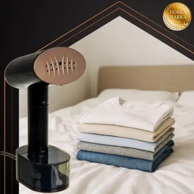 Отпариватель для одежды вертикальный Ruhhy 26339 Black 2 кВт ручной паровой утюг для дома 3 уровня пара сенсорное управление + насадка щетка