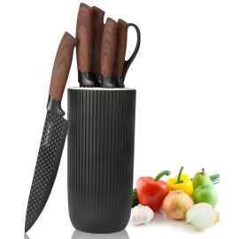 Набір кухонних ножів Royalty Line RL-DC07B чорний