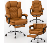 Кресло офисное Diego Comfort Pro светло-кориченвый