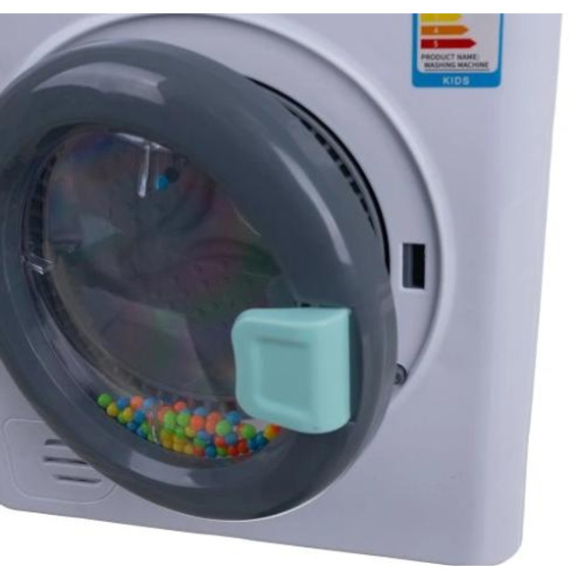 Іграшка пральна машина з сенсорною панеллю, звуковими ефектами та обертовим барабаном
