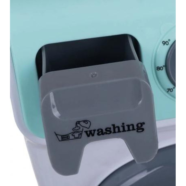 Іграшка пральна машина з сенсорною панеллю, звуковими ефектами та обертовим барабаном