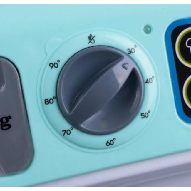 Іграшка пральна машина з сенсорною панеллю, звуковими ефектами та обертовим барабаном