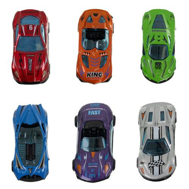 Велика вантажівка з треком і 6 машинками ISO TRADE 26527