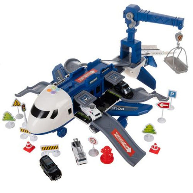 Іграшковий поліцейський літак, парковка 26680/н