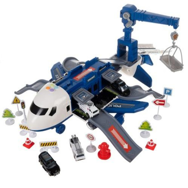 Іграшковий поліцейський літак, парковка 26680/н