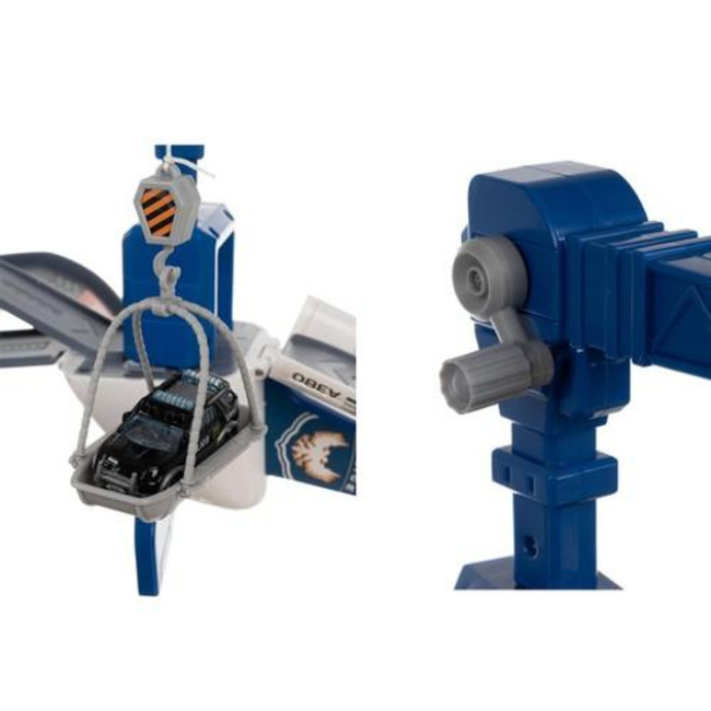 Іграшковий поліцейський літак, парковка 26680/н