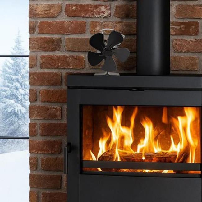 Камінний вентилятор 5-лопатевий Kaminer 26206/n