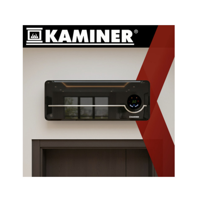 Обігрівач повітряна завіса Airo Kaminer з WiFi + пульт дистанційного управління