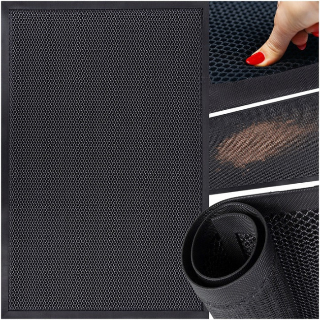 Придверний коврик Ruhhy 26185 (60×90 см, 3D-сітка, противоскользящее)