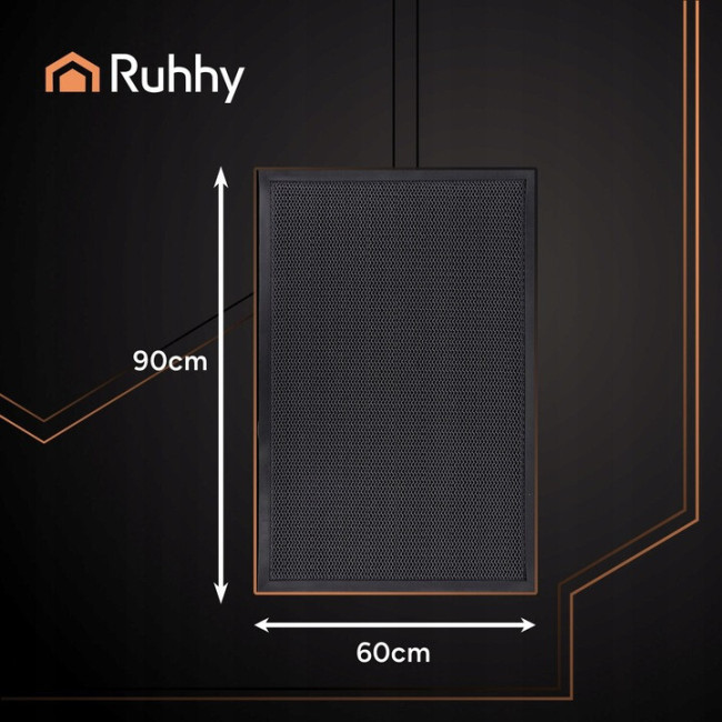 Придверний коврик Ruhhy 26185 (60×90 см, 3D-сітка, противоскользящее)