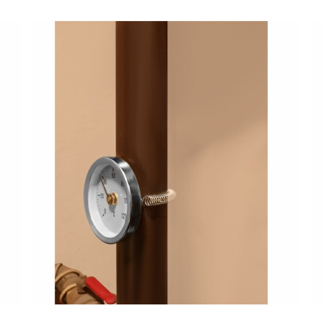 Термометр биметаллический со шкалой для печей с температурой 120°C Ruhhy (26557)