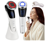 Массажер для лица 5в1 Soulima 25888 безигловая мезотерапия EMS-лифтинг LED-светотерапия ультразвуковой массаж и термотерапия