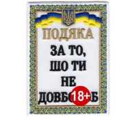 Шеврон SteelCats Подяка \ кол \ тк.біла \ нарукавна емблема (3135)