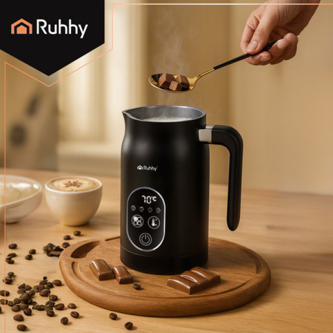 Капучінатор електричний вспінювач молока с дисплеєм 500 Вт Ruhhy 26649/n