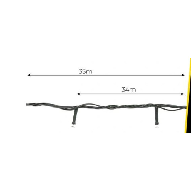 Світлодіодна ґірлянда 35 м, білий світ, підходить для вулиці