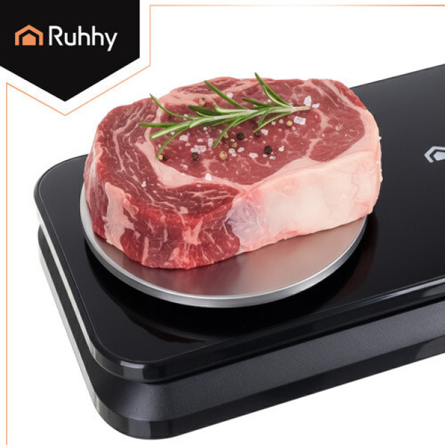 Вакууматор з вагами і ножем Ruhhy 24756 вакуумний пакувальник 120 Вт