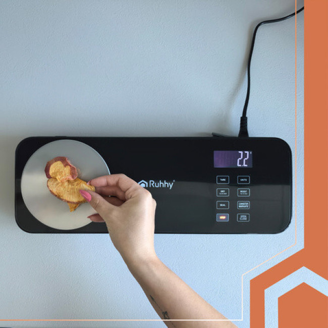 Вакууматор з вагами і ножем Ruhhy 24756 вакуумний пакувальник 120 Вт