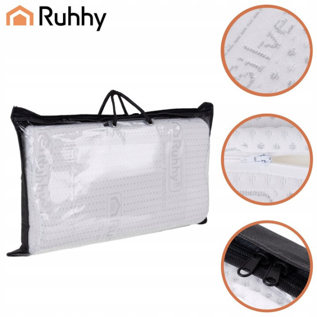 Ортопедична подушка Ruhhy 26039 з ефектом пам'яті, анатомічна, 49×30 см