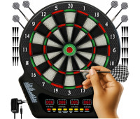 Електронний дартс Trizand набір для гри в дротики з 4 LED-дисплеями для 1-16 гравців - 6 дротиків (26307)