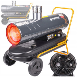 Тепловая пушка дизельная з димоходом, термостатом та LCD-дисплеєм Powermat 40кВт (Польша)