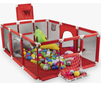 Дитячий манеж червоний 180х120см Diego