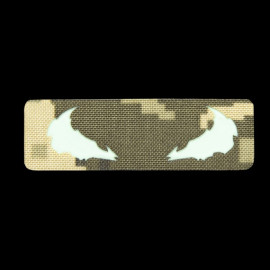 Шеврон Camotec Очі Венома (2.5*8) Піксель/Люмін Лазерна різка