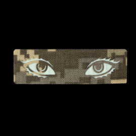 Шеврон Camotec Очі з віями (2.5*8) Піксель/Люмін Лазерна різка (8808)