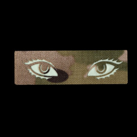 Шеврон Camotec Очі з віями (2.5*8) Мультикам/Люмін Лазерна різка (8809)