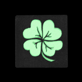 Шеврон Camotec Конюшина зелена (4.5*4.5) Чорний Лазерна різка