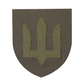 Шеврон Camotec ЗСУ Сухопутні війська (7*8) Олива Лазерна Різка