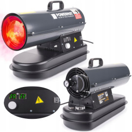 Теплова пушка дизельна на колесах з термостатом Powermat 20кВт (Польша)