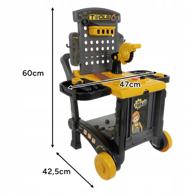 Дитяча майстерня для виготовлення іграшок Iso Trade 26631 - 3в1, 59 елементів