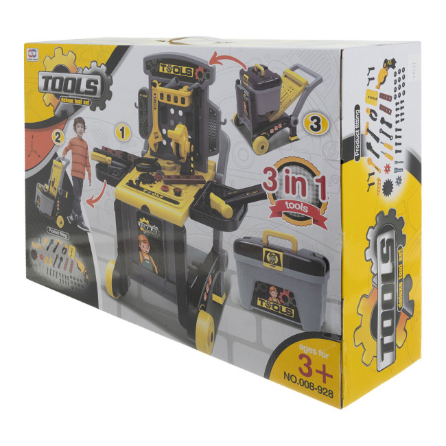 Дитяча майстерня для виготовлення іграшок Iso Trade 26631 - 3в1, 59 елементів