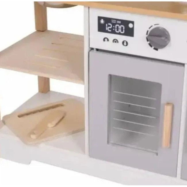 Кухня детская игровая деревянная + посуда и специи звуки Kruzzel 21933