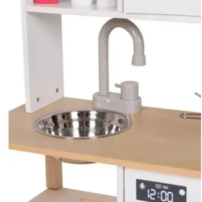 Кухня детская игровая деревянная + посуда и специи звуки Kruzzel 21933