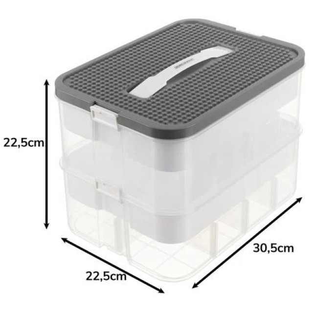 Контейнер для конструктора – 2 яруса Kruzzel 25756